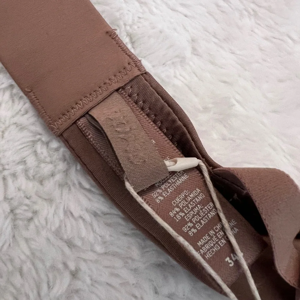 Skims Women's Wireless Lightly Lined Bra Sienna Brown BR-WRL-1889 Size 34C NWT - Picture 10 of 11